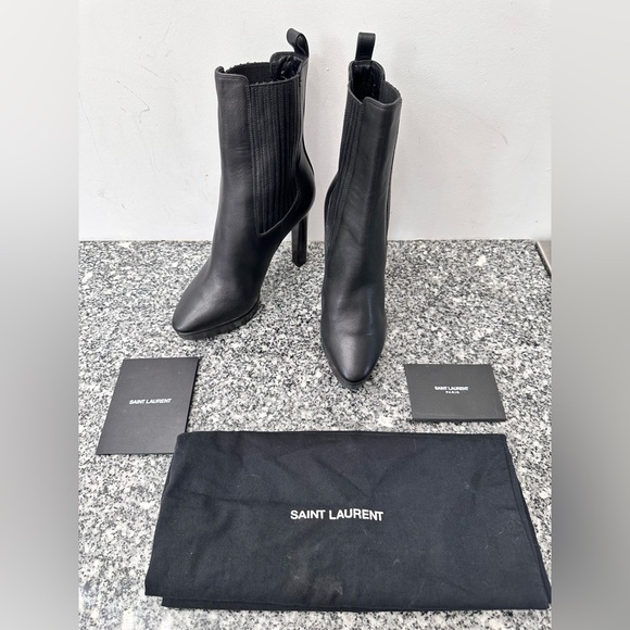 NWT YSL Saint Laurent Hall 105 Chelsea Boots - Black - 6.5 US - No Box - Picture 6 of 7